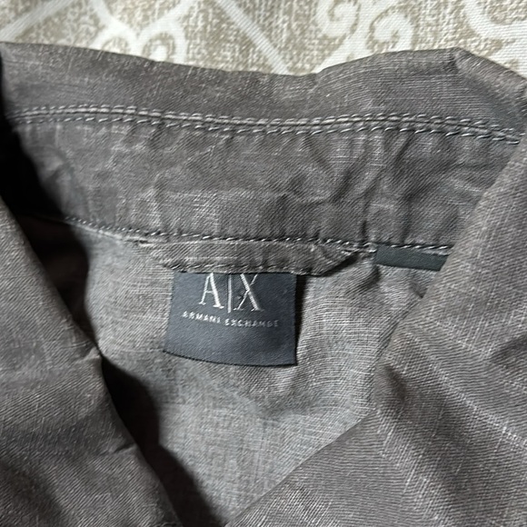 mens armani exchange denim like jacket, perfect condition sz large - Picture 3 of 4